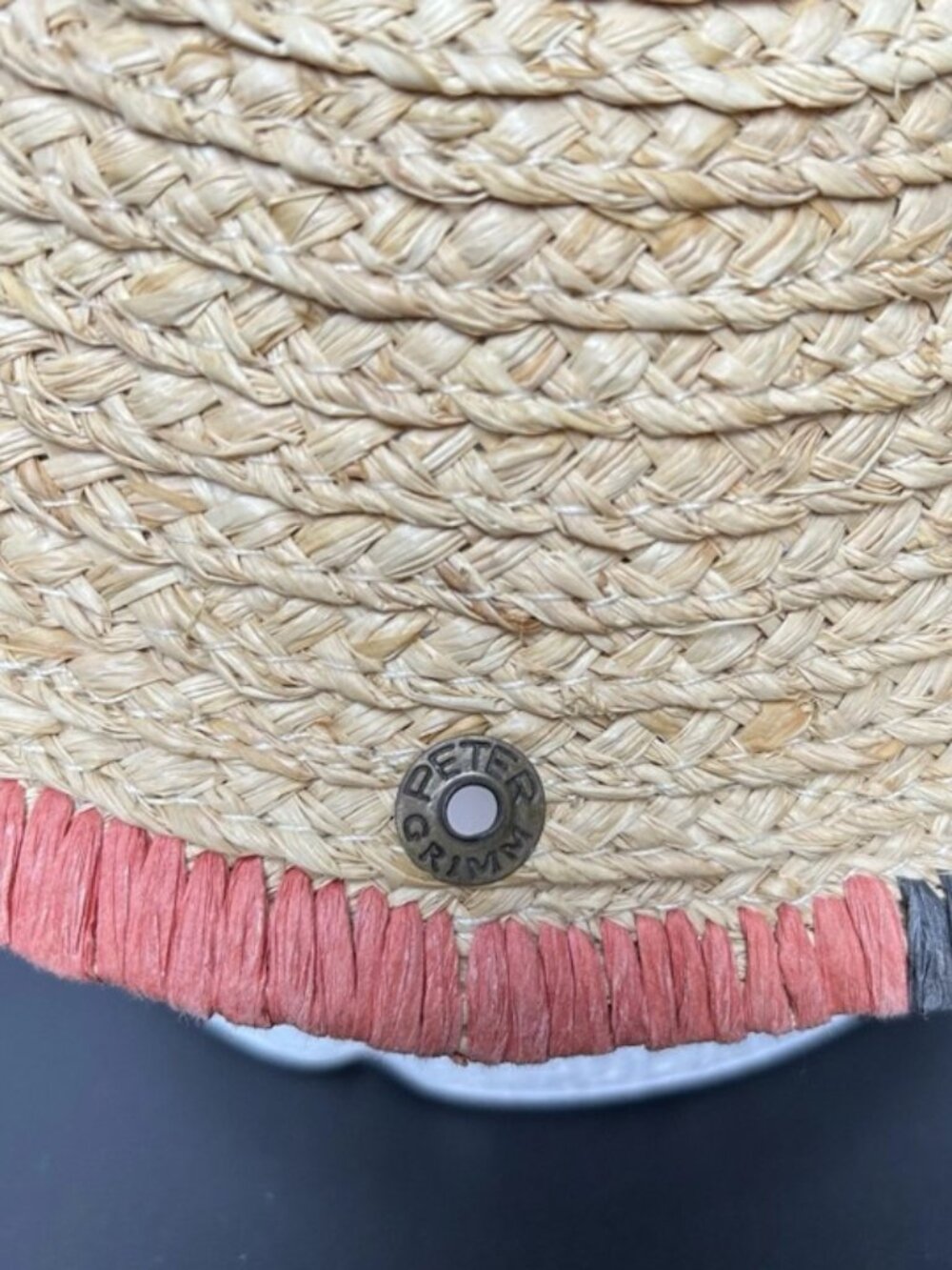 Peter Grimm Women's Beachy Straw Raffia Floppy Sun Hat Wide Brim Packable O/S - Picture 6 of 12